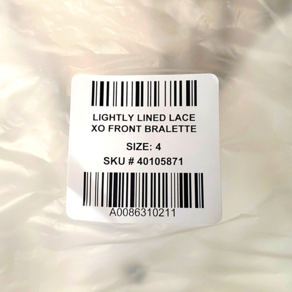❤️NWT VINTAGE TORRID BRA - LIGHTLY LINED - LACE - XO FRONT BRALETTE - PLUS SIZE - Picture 6 of 12